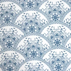 HOMLA Pościel Haven Bawelniana Biala W Granatowy Wzor 160X200 Cm