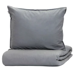 HOMLA Pościel Kinsey Bawelniana Grafitowa Z Denimowym Szwem 160X200 + 2*50X60 Cm