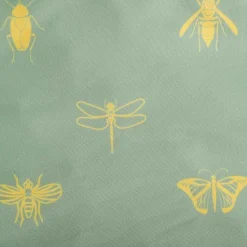 HOMLA Pościel Luro Z Mikrofibry Oliwkowa W Owady 140X200 Cm + 1*70X80 Cm