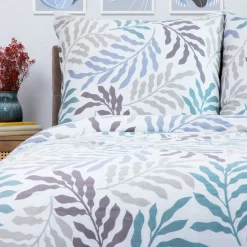 HOMLA Pościel Maggy Satynowa W Liscie 160X200 Cm