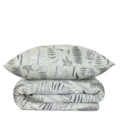 HOMLA Pościel Milie Z Mikrofibry Zielolna W Liscie Paproci 140X200 Cm + 1*70X80 Cm