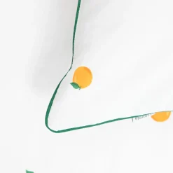 HOMLA Pościel Orangie Bawelniana W Pomarancze Z Zielona Lamowka 200X220 + 2*50X60 Cm'