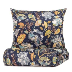 HOMLA Pościel Otamo Z Mikrofibry W Liscie I Kwiaty 200X220 Cm