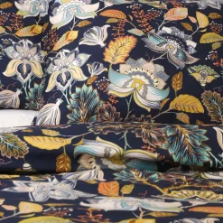 HOMLA Pościel Otamo Z Mikrofibry W Liscie I Kwiaty 200X220 Cm