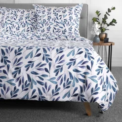 HOMLA Pościel Rinta Z Mikrofibry W Listki 160X200 Cm