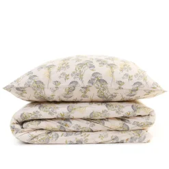 HOMLA Pościel Senli Z Mikrofibry Bezowa W Kwiaty 200X220 Cm