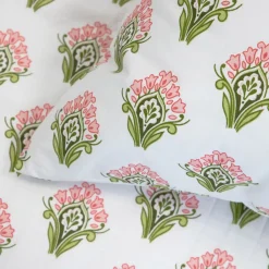 HOMLA Pościel Timothe Bawelniana W Rozowy Wzor 160X200 Cm