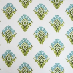 HOMLA Pościel Timothe Bawelniana W Niebieski Wzor 220X200 Cm