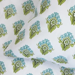 HOMLA Pościel Timothe Bawelniana W Niebieski Wzor 220X200 Cm