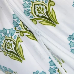 HOMLA Pościel Timothe Bawelniana W Niebieski Wzor 220X200 Cm