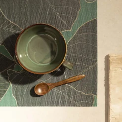 HOMLA Podkladka Do Jadalni Gallo W Liscie Zielona 30X45 Cm