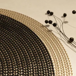 HOMLA Podkladka Do Jadalni Skine Czarna 38 Cm