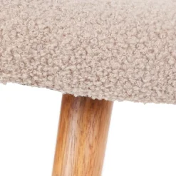 HOMLA PodNożek Moss Teddy Boucle W Tkaninie Teddy 61X41X38 Cm