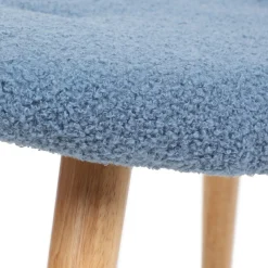 HOMLA PodNożek Moss Teddy Boucle W Tkaninie Teddy 61X41X38 Cm