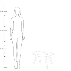 HOMLA PodNożek Moss Welurowy 61X41X38 Cm