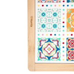 HOMLA Podstawka Ethnic Deska Drewniana Mozaika 20X20Cm