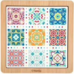 HOMLA Podstawka Ethnic Drewniana Mozaika 18X28 Cm