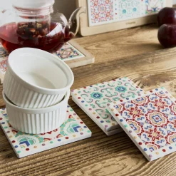 HOMLA Podstawka Ethnic Mozaika Kolorowa 4 Szt.