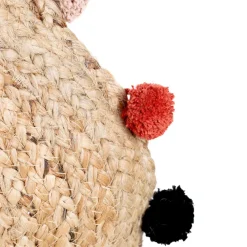 HOMLA Poduszka Celia Jutowa Z Pomponami 38 Cm