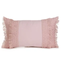 HOMLA Poduszka Doel Rozowa Z Fredzlami 30X50 Cm