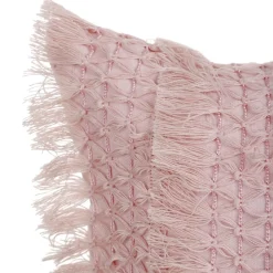 HOMLA Poduszka Doel Rozowa Z Fredzlami 30X50 Cm