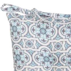 HOMLA Poduszka Na Krzeslo Stave Niebieska We Wzor Pikowana 40X40