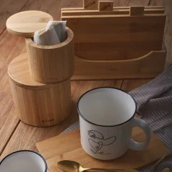 HOMLA Pojemnik Bambou Z Pokrywka Na Magnes M 12X10,5 Cm