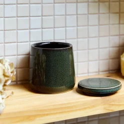 HOMLA Pojemnik Brilia Zielony 8,6X8,6X9 Cm