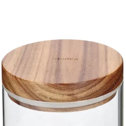HOMLA Pojemnik Carlos Z Akacjowym Wieczkiem S 0,7 L