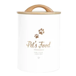 HOMLA Pojemnik Dingo Na Karme Dla Zwierząt Bialy 17X13 Cm