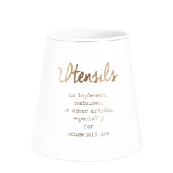 HOMLA Pojemnik Escille Na Sztućce Bialy 14X14 Cm