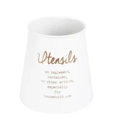 HOMLA Pojemnik Escille Na Sztućce Bialy 14X14 Cm