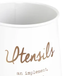 HOMLA Pojemnik Escille Na Sztućce Bialy 14X14 Cm