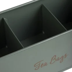 HOMLA Pojemnik Escille Z Drewniana Pokrywka Na Herbatę 20X8X8 Cm