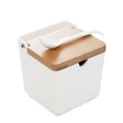 HOMLA Pojemnik Fincan Porcelanowy Z Lyzeczka 10X10X10 Cm