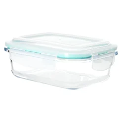 HOMLA Pojemnik Lennon Turkus Szklany 0,6 L