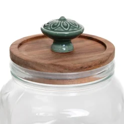 HOMLA Pojemnik Nobu Z Ozdobna Zielona Galka 0,75 L