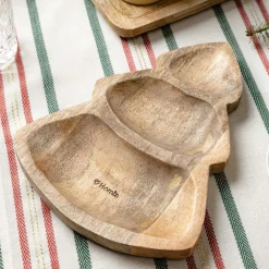 HOMLA Polmisek Christmas Tree Mango W Ksztalcie Choinki S 28 X 23 Cm