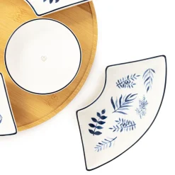 HOMLA Polmisek Fincan Z Miseczkami W Listki 30Cm