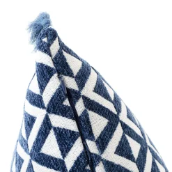 HOMLA Poszewka Altara W Romby Z Fredzlami Granatowa 45X45 Cm