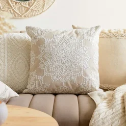 HOMLA Poszewka Anga W Haftowany Wzor 45X45 Cm