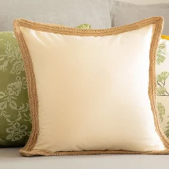 HOMLA Poszewka Arvi Z Jutowa Lamowka 45X45 Cm