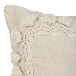 HOMLA Poszewka Baho Z Chwostami Ecru 45X45 Cm