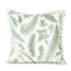 HOMLA Poszewka Ervas Ecru Z Motywem Roslinnym 45X45 Cm