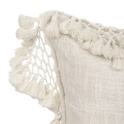HOMLA Poszewka Flesse Z Fredzlami Bezowa 45X45 Cm