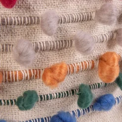 HOMLA Poszewka Ida W Kolorowe Nitki I Fredzle 45X45 Cm