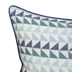 HOMLA Poszewka Koba Niebieska We Wzor 45X45 Cm