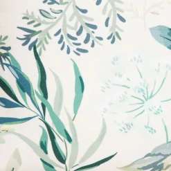 HOMLA Poszewka Lempi W Liscie Oliwkowa Z Fredzlami 45X45 Cm