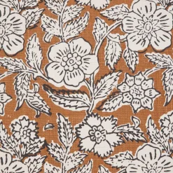 HOMLA Poszewka Lukt Musztardowa W Kwiaty 45X45 Cm