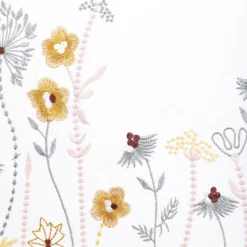 HOMLA Poszewka Minca W Wyszywane Kwiaty 45X45 Cm